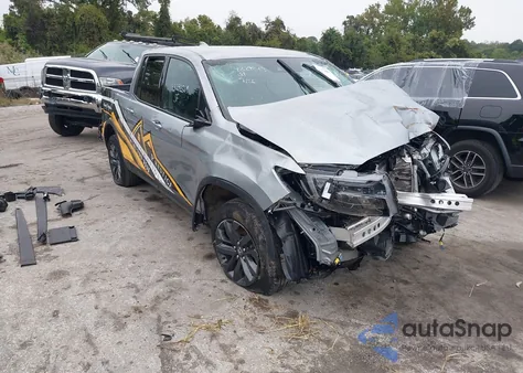 2025 Honda Ridgeline Sport из США, поврежденный, VIN 5FPYK3F19SB008785